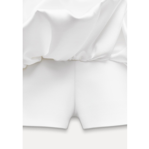 Zara COMBINATION PUFF HEM JUMPSUIT DRESS - Picture 12 of 16